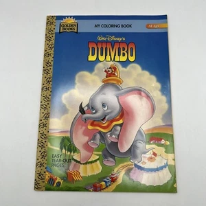 Libro para colorear vintage 1996 Golden Books Disney Dumbo sin usar - Imagen 1 de 7