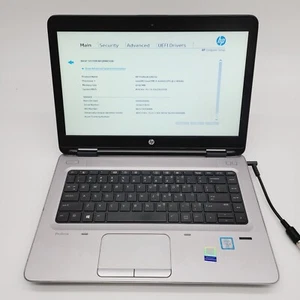 HP Probook 640 G2 Core i5-6300U 2.4GHz 8GB RAM No HDD 14" ***Boot to Bios - Picture 1 of 16