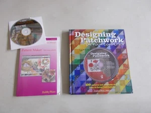 2 CRAFT PATTERN MAKER CROSS STITCH DESIGNING PATCHWORK ON COMPUTER HC & TRADE PB - Picture 1 of 4