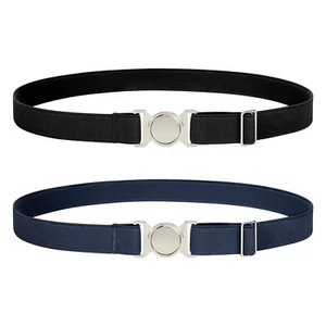 2 Pack Kids Elastic Belt for Boys Girls Adjustable Stretch Toddler Belt with ... - Picture 1 of 7