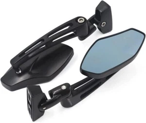 2pcs Black Rearview Mirrors for Suzuki GSXR 600 750 1000 1300 Hayabusa - Picture 1 of 6