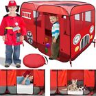 Grande tente camion de pompiers (sans marche) spacieuse maison de jeux pour enfants, tout-petits, garçons...