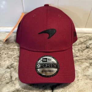 New Era McLaren Racing 9FORTY Formula 1 Adjustable F1 Cap Maroon/Black Hat NWT - Picture 1 of 5