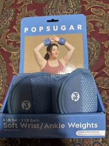 Pop sugar Soft Wrist/Ankle Weights 2 Pound Pair (4 Lb Total) - Picture 1 of 5