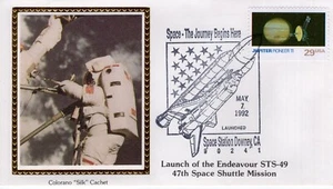 LAUNCH SPACE SHUTTLE ENDEAVOUR STS-49 - DOWNEY, CA  1992  FDC17986 - Picture 1 of 1