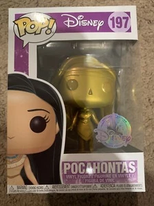 Funko POP! Disney Pocahontas Gold #197 Disney Store Exclusive Special Edition - Picture 1 of 10