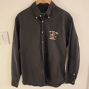 Vtg Polo Ralph Lauren Black Button Down Shirt Bleeker Mens Sz XL - Picture 1 of 9