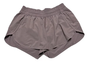 Lululemon Tracker gefütterte Shorts Größe 10 lavendel Taillenband Reißverschlusstasche Fitnessstudio Zug - Bild 1 von 12