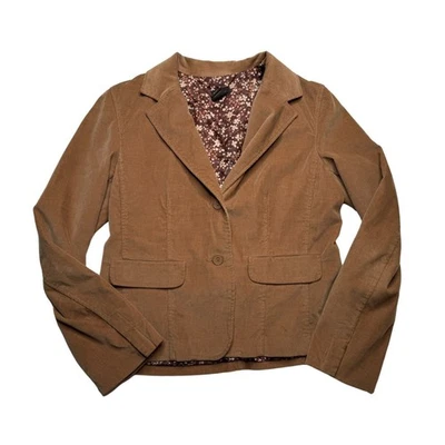 复古 New Frontier 棕色灯芯绒西装外套 - L 码 — 第 1/3 张图片