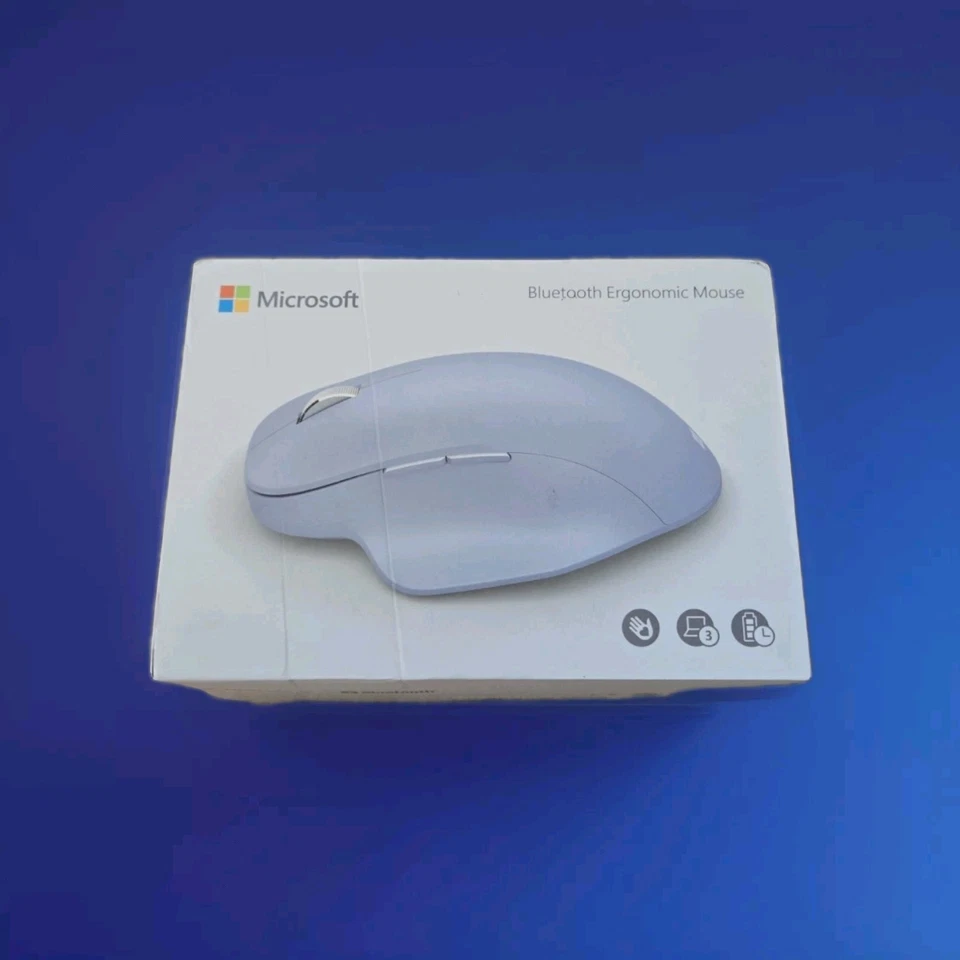 Microsoft Bluetooth Ergonomic 5-Button Scroll Wheel Wireless Mouse BlueTrack - Image 1 of 4