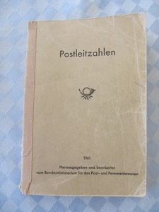 Postleitzahlenbuch Deutschland 1961  Bundesministerium Post- und Fernmeldewesen - Bild 1 von 4