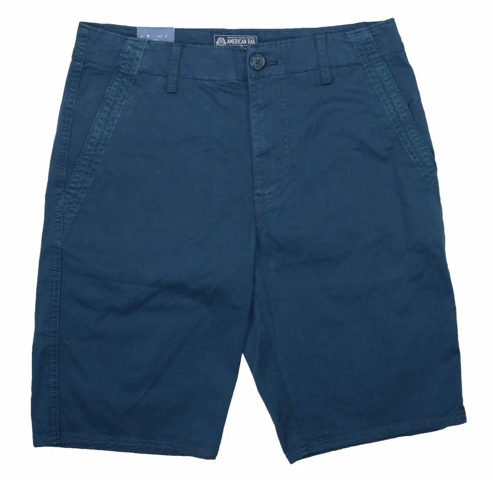 American Rag Solid Color Relaxed Fit Flat Front Shorts 31 NWT Blue Cove - Image 1 of 1