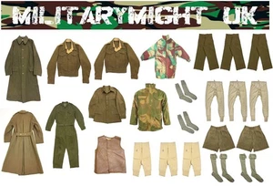 1 32 / 1 35 SCALE WW2 BRITISH EUROPEAN COMBAT UNIFORMS CLOTHING DECALS DIORAMA - Picture 1 of 4