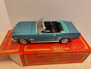 Mira Die Cast Calidad Golden Line 1964 1/2 Ford Mustan Turquoise/ Black1:18 - Picture 1 of 13