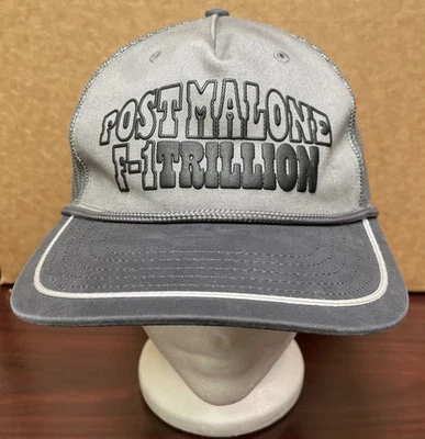 Gorra Posty Post Malone F-1 Trillion US Tour American Eagle gris Snapback Foto 1 de 4