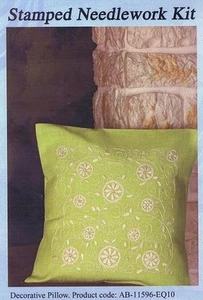 Decorative Pillow Cushion Embroidery Kit Pistachio Green Home Gift - Picture 1 of 1