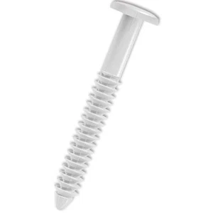 White Window Shutters Panel Peg Loks 3" Shutter Fasteners Spikes Lock Pegs Bulk - Picture 1 of 6