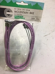 NOS Vintage Casiraghi C/TEFLON MTB Brake Cable/Housing Set Purple - Imagen 1 de 12