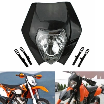 Lámpara de faro universal para motocicletas de tierra para Honda CRF150F/CR80R Yamaha WR250F/YZ250 Foto 1 de 4