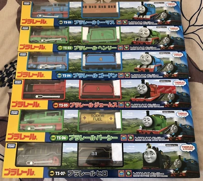 Takara Tomy PlaRail Pla-rail Thomas Gordon James Henry Parcy Hiro 6Set Japan - Photo 1/4
