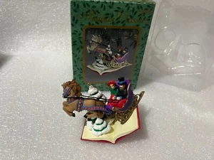 One Horse Open Sleigh First In Series Christmas Ornament 1999 Nick Koster - Picture 1 of 7