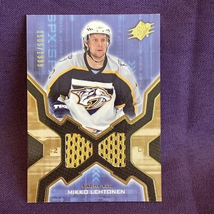 2006-07 SPx Rookie Jersey 1505/1999 Mikko Lehtonen #162 Rookie RC
