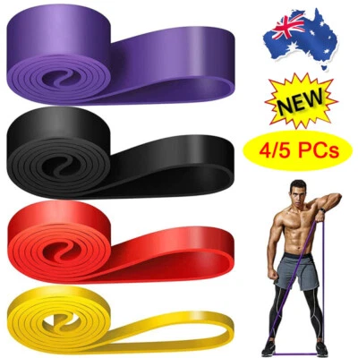 5PCS Heavy Duty Resistance Bands Gym Yoga Loop Strength Exercise Fitness Workout - image 1 of 4