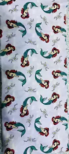 Arielle kleine Meerjungfrau Disney Baumwollstoff 18”x 43” Fat Quarter Square - Bild 1 von 3