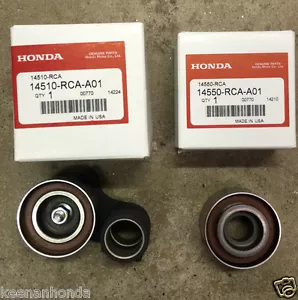 Tensores de rodillos de correa de distribución ajustadores de rueda loca originales OEM Honda/Acura - Imagen 1 de 3