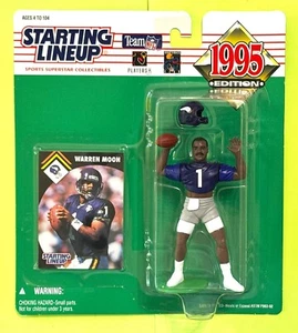 1995 Starting Lineup Warren Moon Minnesota Vikings Washington Vintage HOF - Foto 1 di 4