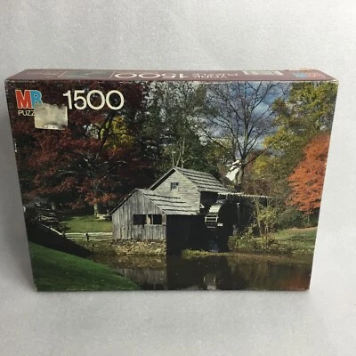 Milton Bradley York Puzzle 1500 Pieces Mabry Hill, Blue Ridge, Virginia 1984 - Image 1 of 4
