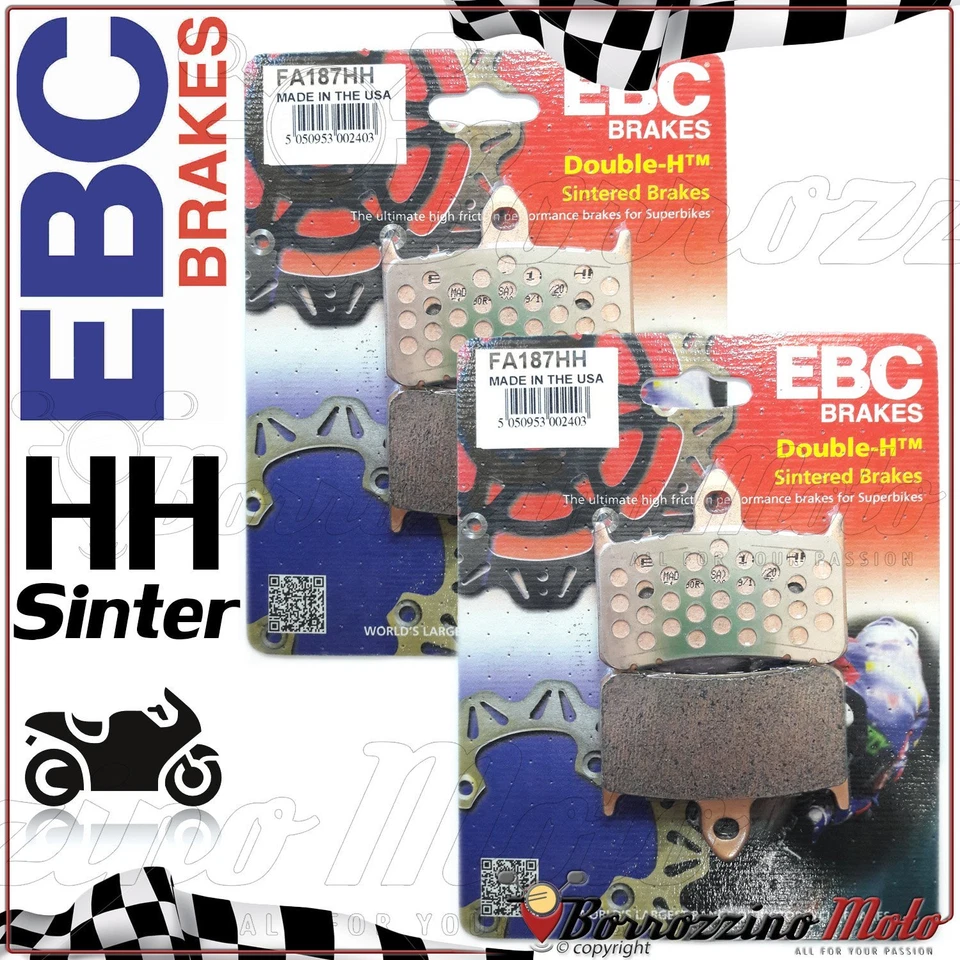 PASTIGLIE FRENO ANTERIORE SINTER EBC FA187HH HONDA RVF RR 400 1990 - Immagine 1 di 1