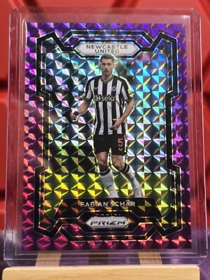 2023-24 Panini Prizm Premier League Fabian Schar #57 Purple Mosaic /140 - Image 1 of 2