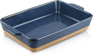 Large Casserole Dish, 9X13 Baking Dish for Oven, Ceramic Lasagne Pan Deep, Lasag - Picture 1 of 6