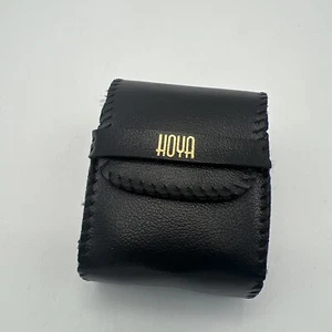 Vintage Set Of Three 52mm Close-Up Hoya Lenses +1, +2, +4.With Soft Leather Case - Picture 1 of 7