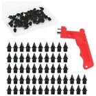 56PCS 1/4Inch Carbon Steel Track Spikes,Replacement with Spikes Wrench Tool8387
