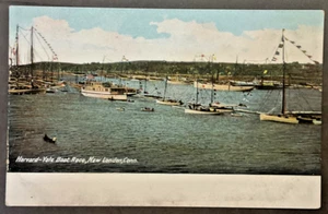 New London CT  View of Harvard Yale Boat Race SHIPS FREE - Picture 1 of 2