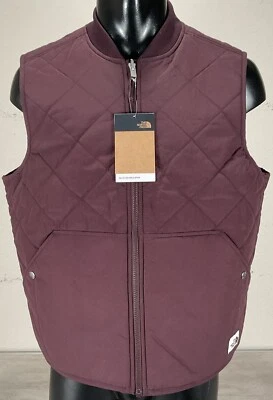 North Face Reversible Cuchillo Quilted Sherpa Vest XL Root Brown $129 - Image 1 of 4