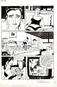 CARLO AMBROSINI - Original Brett: Dylan Dog Nr.15 " Kanal 666 " S. 21 - Bild 1 von 1