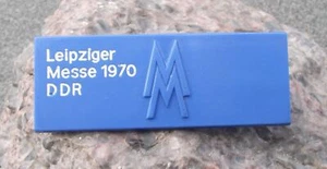 1970 Leipzig Messe East Germany GDR DDR Expo German Trade Fair MM Logo Pin Badge - Picture 1 of 3