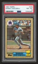 1987 TOPPS DANNY TARTABULL #476 KANSAS CITY ROYALS ROOKIE RC PSA 9 MINT