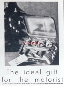 2 x K.L.G. Motor Vehicle Spark Plugs, Original 1932 Adverts : 688-137 - Picture 1 of 2