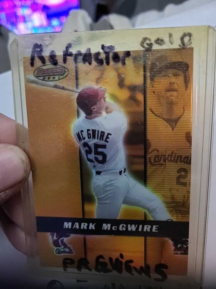 2000 年 Bowman Bowman 最佳预览 Mark McGwire 圣路易斯红雀队 #BBP7 — 第 1/4 张图片