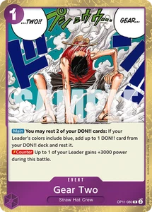 Gear Two RARE OP11-080 A Fist Of Divine Speed OP TCG - Picture 1 of 1