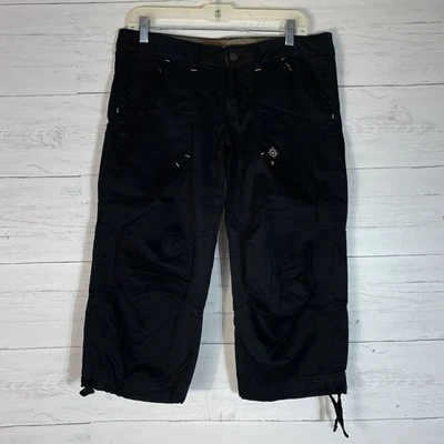 2009 Magellan Sportswear 黑色卡普里裤女式 6 码 — 第 1/4 张图片