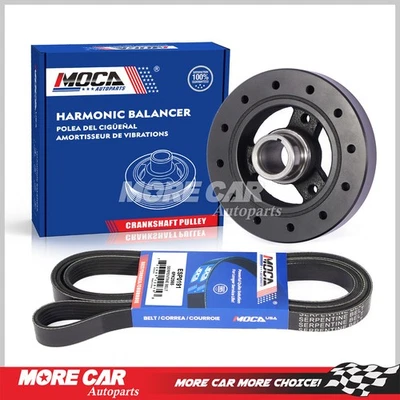 Harmonic Balancer Serpentine Belt for 88-89 Chevrolet GMC C1500 C2500 K2500 V8 - Image 1 of 4