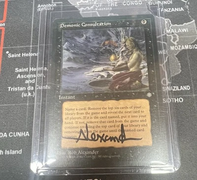 Demonic Consultation Artist Proof Signed MTG RARE - Image 1 of 2