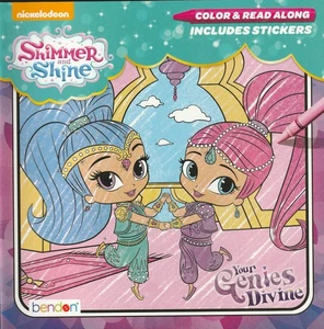 Shimmer & Shine Color & Read Along Book with Stickers (2016, Paperback) - Picture 1 of 2