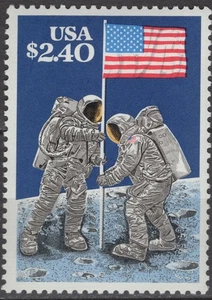 SC# 2419 - 1989 $2.40 Priority Mail - 20th Moon Landing Anniversary - Mint NH - Picture 1 of 1