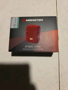 Altavoz portátil Monster Atomic Atom BT, rojo nuevo caja abierta  - Imagen 1 de 3
